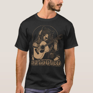 Camiseta Oso tocando guitarra acústica