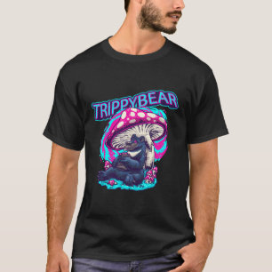 Camiseta Oso Trippy Psicodélico Con Hongos Rave