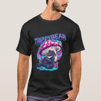 Camiseta Oso Trippy Psicodélico Con Hongos Rave