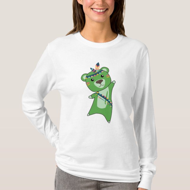 Camiseta Oso Verde indio que le echa la paliza a Teddy Feat (Anverso)