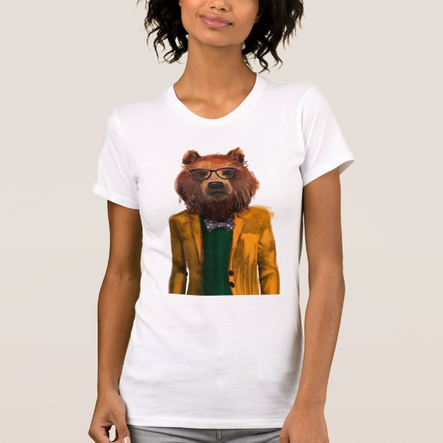 Camiseta Oso vestido mejor (Anverso)