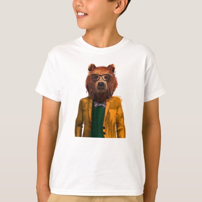 Camiseta Oso vestido mejor (Anverso)