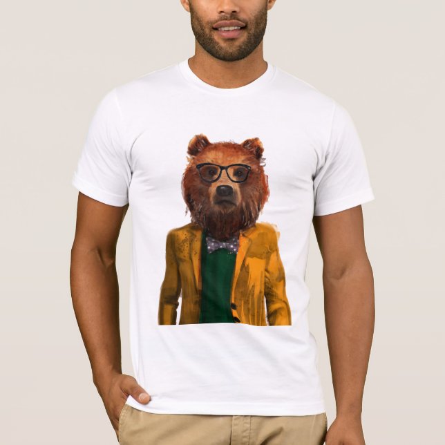 Camiseta Oso vestido mejor (Anverso)