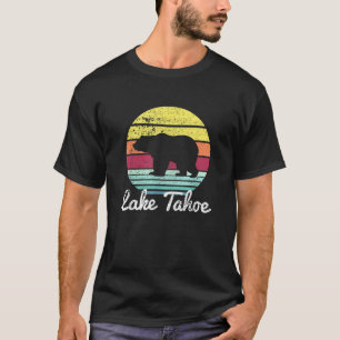 Camiseta Oso vintage retro Lago Tahoe California EE. UU.