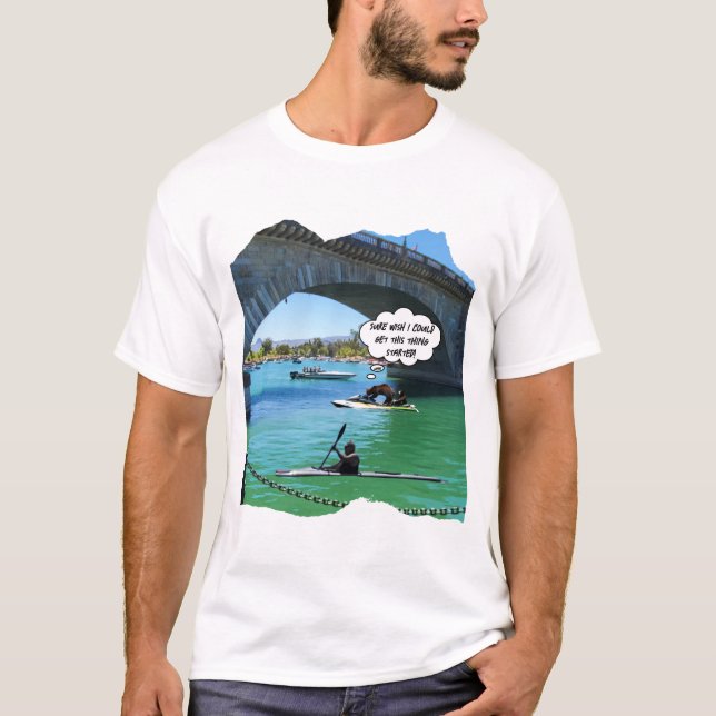 Camiseta Oso y cachorro en la moto acuática del lago Havasu (Anverso)