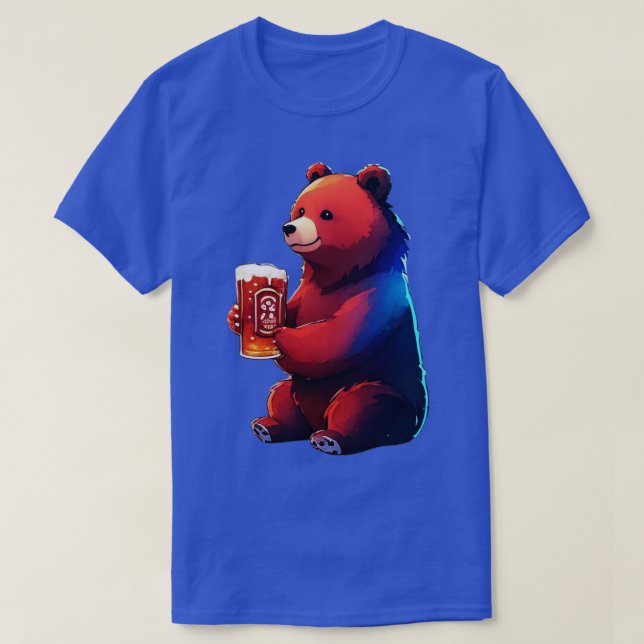 Camiseta Oso y cerveza (Diseño del anverso)