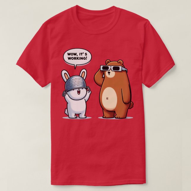 Camiseta Oso Y Conejo (Diseño del anverso)