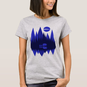 Camiseta Oso y crías (Azul)