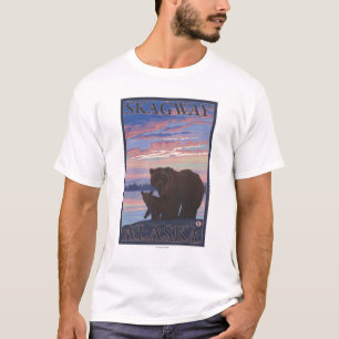 Camiseta Oso y Cub - Skagway, Alaska