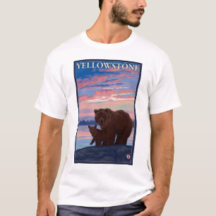 Camiseta Oso y parque nacional de Cub - de Yellowstone