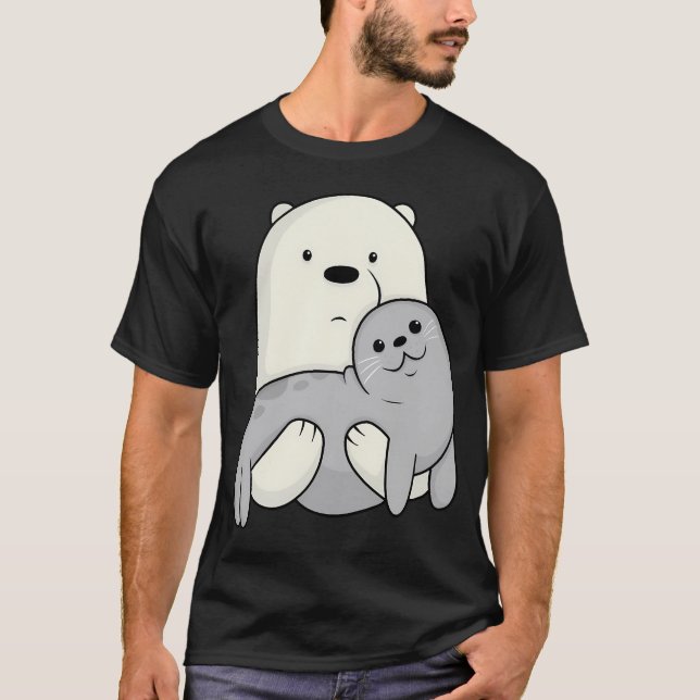 Camiseta Oso Y Sello De Hielo (Anverso)