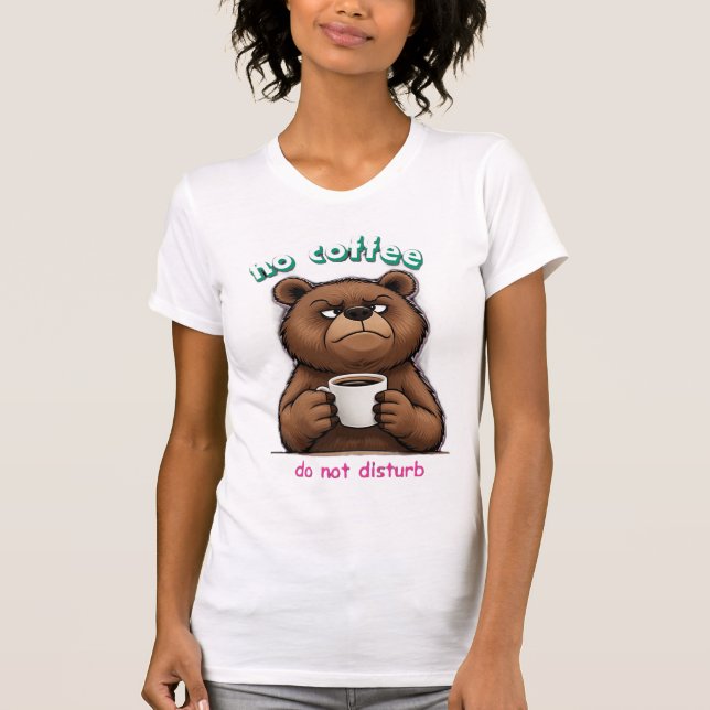 Camiseta Oso y taza de café (Anverso)