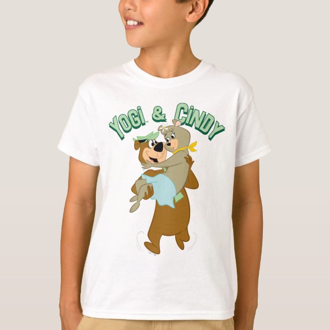 Camiseta Oso Yogi Cargando Cindy Bear (Anverso)