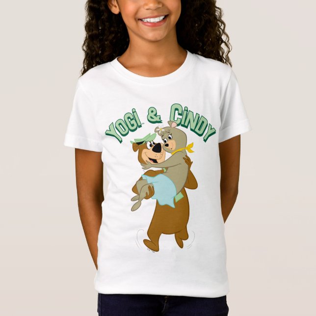 Camiseta Oso Yogi Cargando Cindy Bear (Anverso)