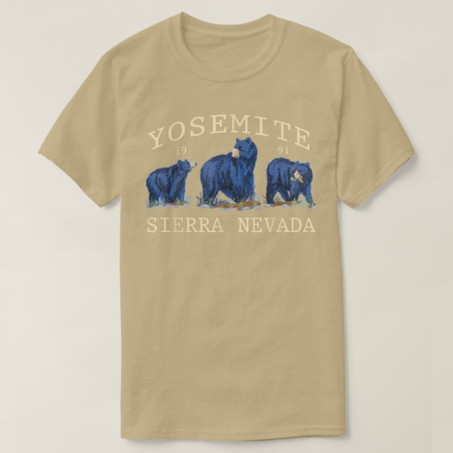 Camiseta Oso Yosemite de Sierra Nevada 1991 (Diseño del anverso)