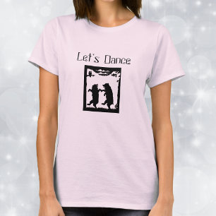 Camiseta Osos Bailando Silueta Negra