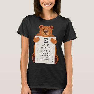 Camiseta Osos Cachorro de oso sosteniendo tabla de agudeza