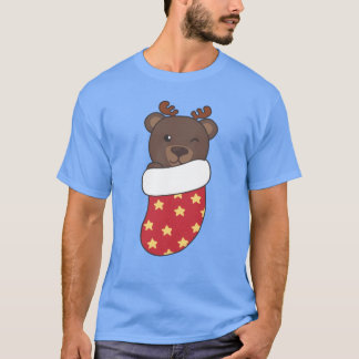 Camiseta Osos cortos en acciones de Navidades para Navidade