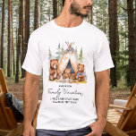 Camiseta Osos de camping personalizados personalizados para<br><div class="desc">¡Los osos de camping bonitos que hacen juego con los camisetas de la familia son perfectos para sus próximas vacaciones familiares! Ya sea que esté de viaje en verano o una aventura de camping, nuestros camisetas que hacen juego con un bonito diseño de oso acuático harán que su viaje sea...</div>