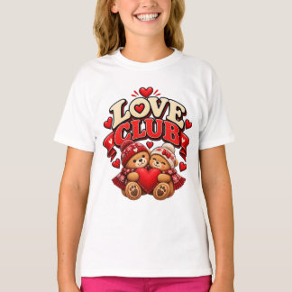 Camiseta Osos de Club de Amor Abrazo Corazón