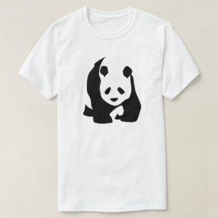 Camiseta Osos de panda, ceñudos, Cubs, blanco y negro