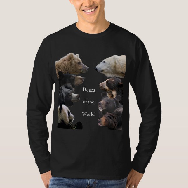Camiseta Osos del mundo Oscuro-coloreado (Anverso)