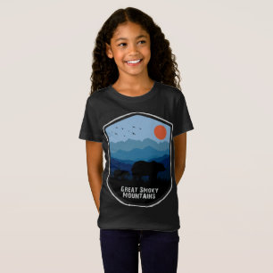 Camiseta Osos del Parque Nacional de las Montañas Retro Gre