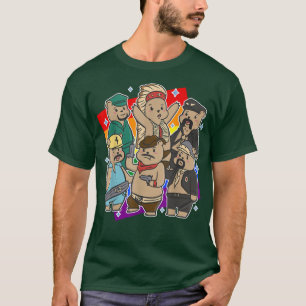 Camiseta Osos Gays Curados Mes de Orgullo Gay LGBT Estético