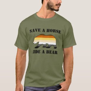 Camiseta Osos Gays Salvan Un Caballo De Un Oso