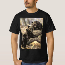 Camiseta Osos Grizzly por CE Swan, Animales del Bosque Vint