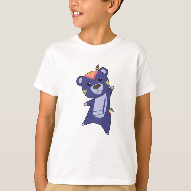 Camiseta Osos Indios Osos Con Fashing Teddy Feather (Anverso)