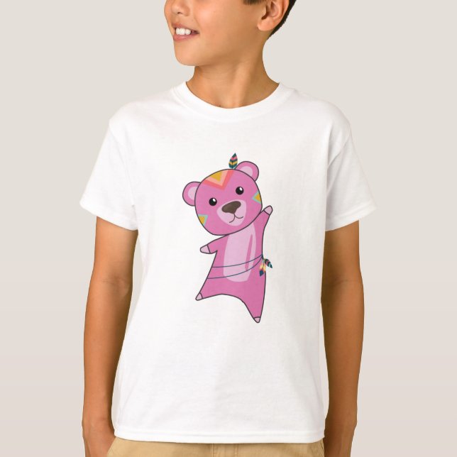Camiseta Osos Indios Osos Con Fashing Teddy Feather (Anverso)