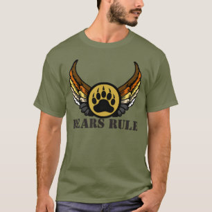 Camiseta Osos Mandan Bandera de Orgullo de Oso Alas Pata de