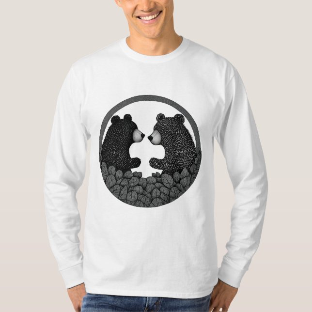 Camiseta Osos negros y blancos (Anverso)