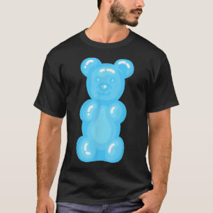 Camiseta Osos Niños Amantes Azules Ligeros Oso Gummy