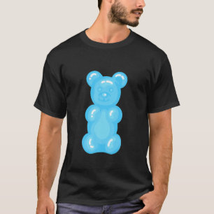 Camiseta Osos Niños Amantes Azules Ligeros Oso Gummy