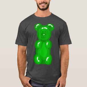 Camiseta Osos Niños Amantes Verdes Oso de Gummy