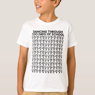 Camiseta Osos Panda Bailando A Través De 100 Días De Colegi