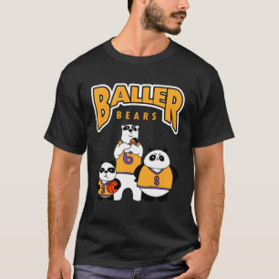 Camiseta Osos Panda de baloncesto con oso polar encubierto