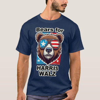 Camiseta Osos para Harris Walz