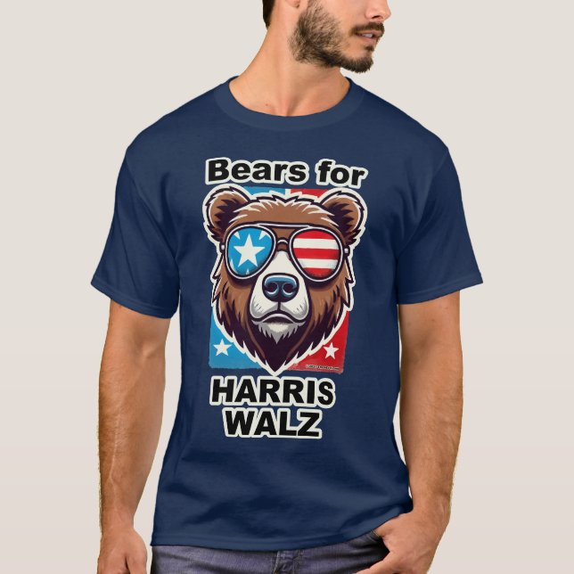 Camiseta Osos para Harris Walz (Anverso)