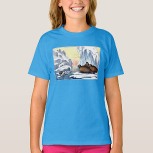 Camiseta Osos Polares, Agujas Y Sellos