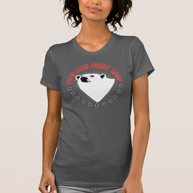 Camiseta Osos polares contra Trump (Anverso)