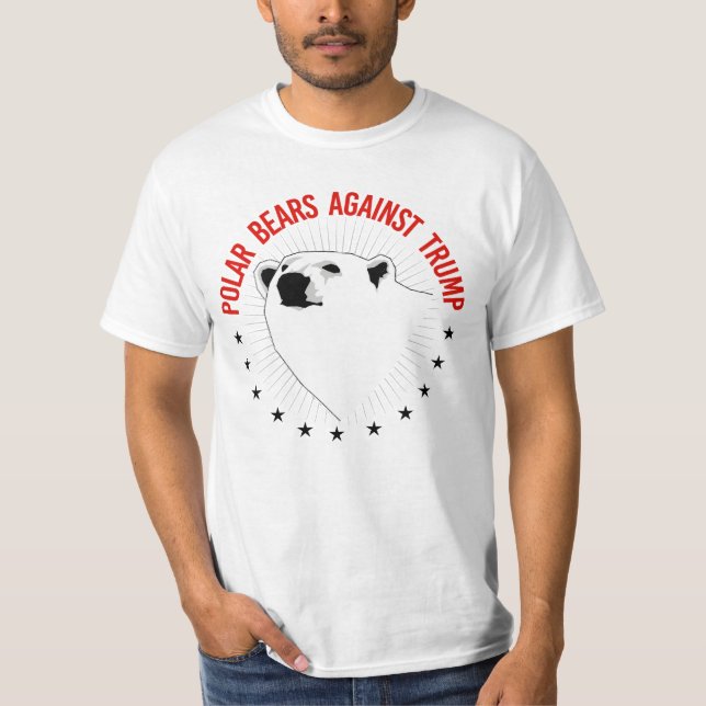 Camiseta Osos polares contra Trump (Anverso)