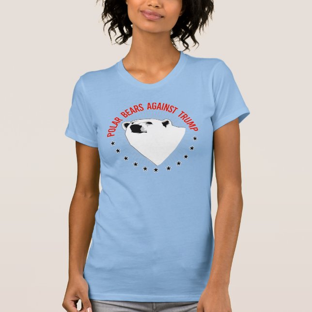 Camiseta Osos polares contra Trump (Anverso)