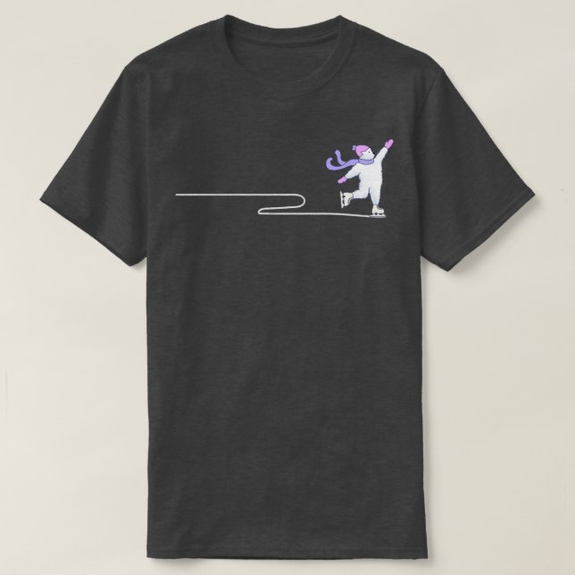 Camiseta Osos polares de patinaje artístico (Diseño del anverso)