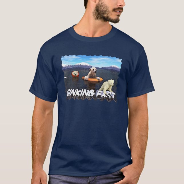 Camiseta Osos Polares - Hundiendo Rápido (Anverso)