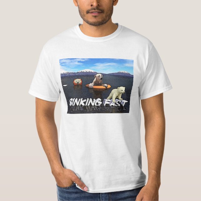 Camiseta Osos Polares - Hundiendo Rápido (Anverso)