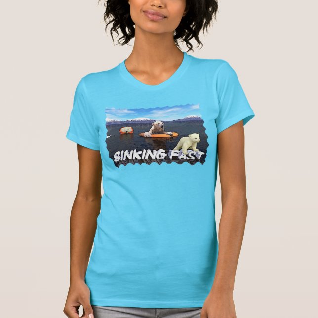 Camiseta Osos Polares - Hundiendo Rápido (Anverso)