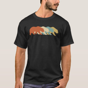 Camiseta Osos Retro Oso Negro Vintage Polar Bear Animal P